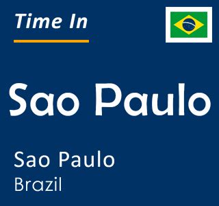 time in sao paulo brazil
